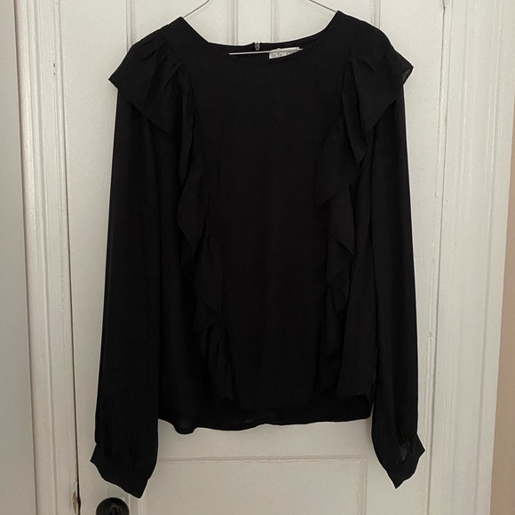 NWOT In The Style Black Ruffle Top - Picture 10 of 10